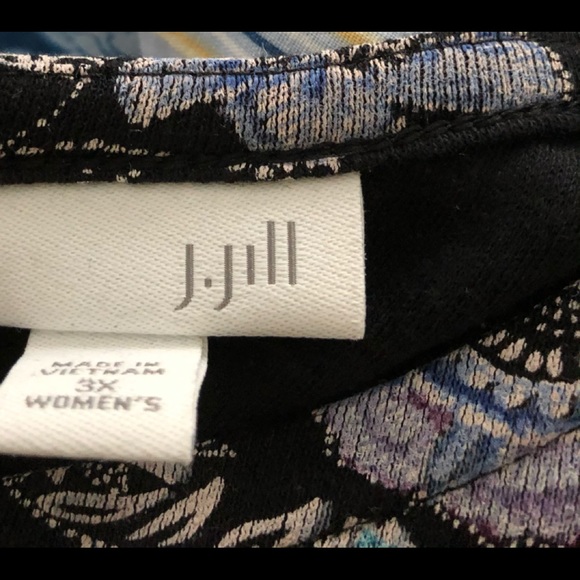 EUC J.Jill◾️Black w Elegant Floral🌸🌼🌺 Design 3… - Picture 12 of 13